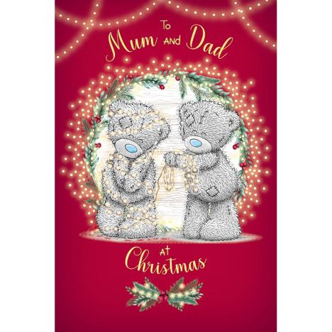 Mum & Dad Tangled Lights Me to You Bear Christmas Card £3.59
